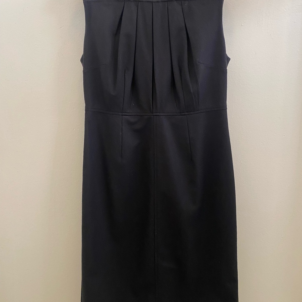 Club Monaco Womens Sleeveless Classic Wool Sheath Dress Midi Cocktail Black SZ 8